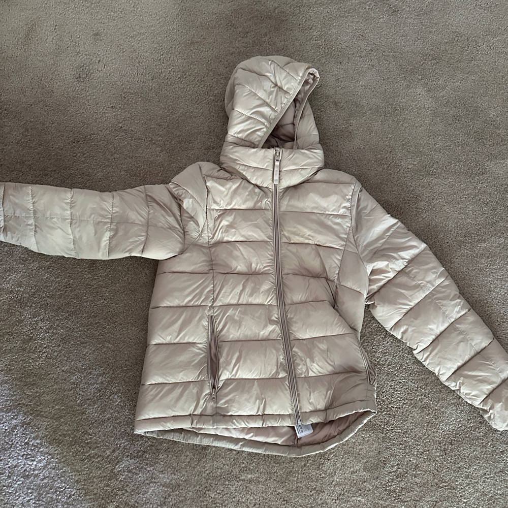 Abercrombie & Fitch Beige Puffer Jacket